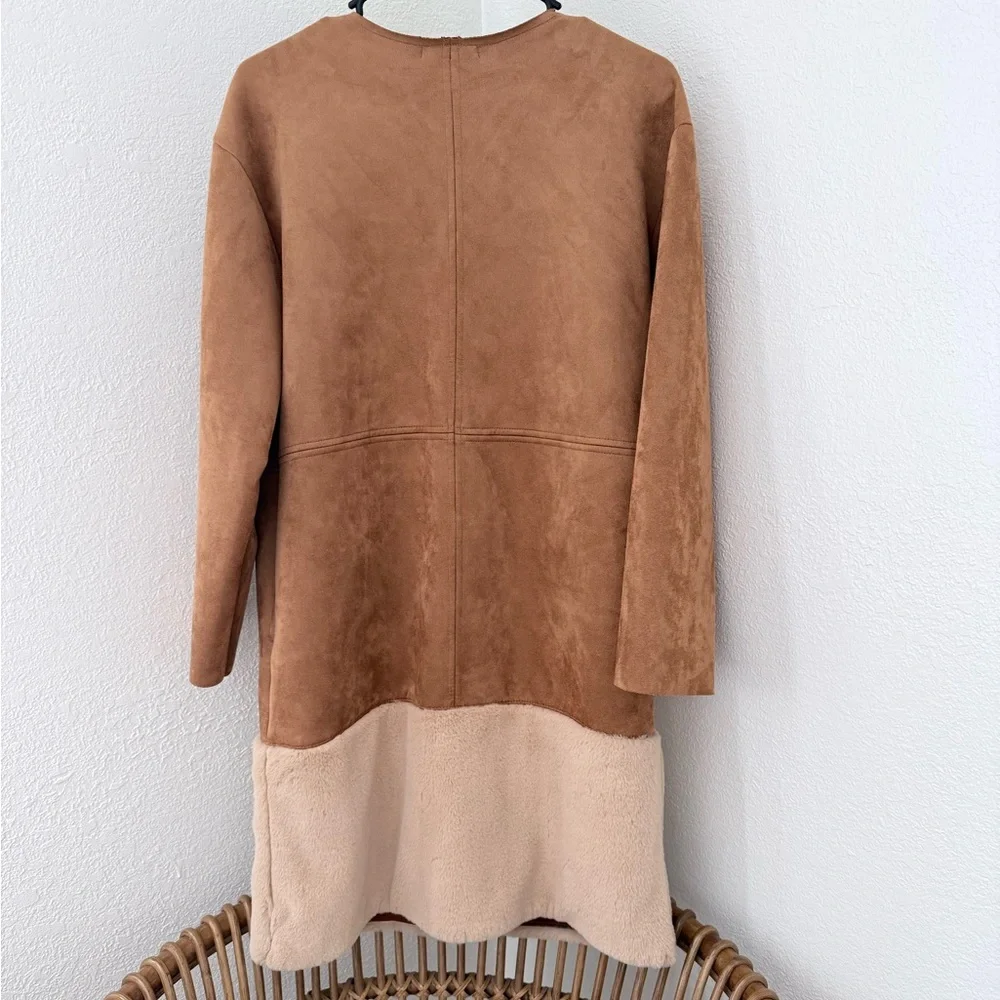 Zara WB Collection Suede and Faux Fur Jacket - Picture 6 of 8